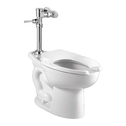 American Standard Madera 1.28GPF Toilt wMFlusValv Wh 2857.128.020