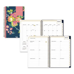 Blue Sky® PLANNER,W/M,DD,NAVYFL,5X8 BLS103620
