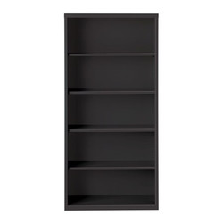 Hirsh Bookcase,72" H,13" D,34 1/2" W,Black 21996