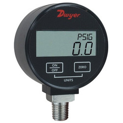 Dwyer Instruments Digital Pressure Gauge,3" Dial Size,Blk DPGW-10