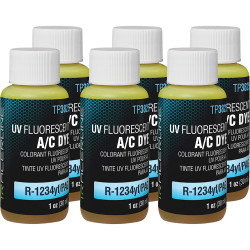 6 1 oz FLUORO-LITE 5 Bottled A/C DYE FOR R-1234YF/PAG TP3825-1P6