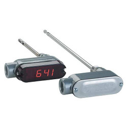Dwyer Instruments Air Velocity XMTR,1.5secRe-Time,0.5inDia 641-12-LED