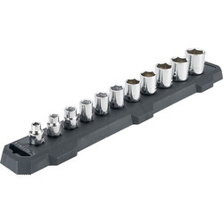 Craftsman Socket Set,3/8" Drive,Chrome,SAE,11 pcs. CMMT12042