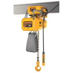 Harrington Electric Chain Hoist w/Trolley,4000 lb. NERM020L-L-20