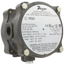Dwyer Instruments Pressure Switch 1950-0-2F/15,3-1/2" D 1950-0-2F