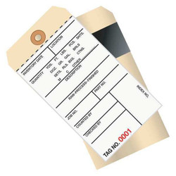 Partners Brand Inventory Tag,Carbon,6 1/4x3 1/8",PK500 G17031