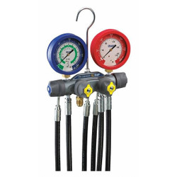 Yellow Jacket Manifold Gauge Set,6 ft L,3 1/8 in Gauge 45925