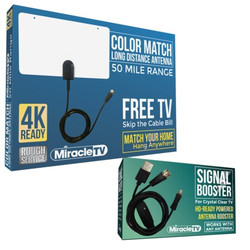Miracle Tv Color Match Indoor HDTV Antenna, Include 602802