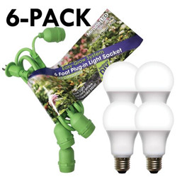 Miracle Led LED Grow Light Cord System 4 Socket,PK6 602261