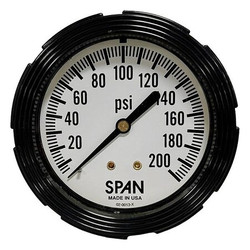 Span Industrial Pressure Gauge LFC210-200-PSI-G-CERT