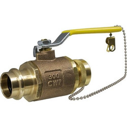 Apollo Valves Manual 2-Way Ball Valve,Press,Bronze 77W104HCA
