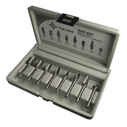 Cle-Line Carbide Bur 8pc Set,1/2 x 1/4" C17763