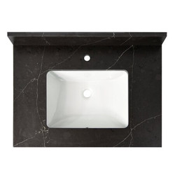 Cahaba Vanity Top w/Ceramic Basin,31 x 22 in CAVT31BB