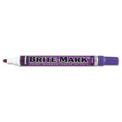 BRITE-MARK® Medium Permanent Paint Marker, Valve Action, Violet Pack of 12