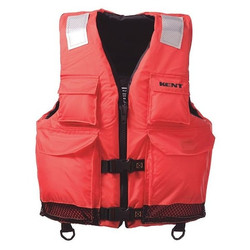 Kent Safety Life Jacket,L/XL,15.5lb,Foam,Orange 150200-200-050-23