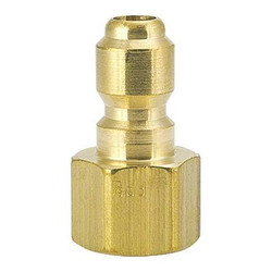 Foster Brass Plug,Straight Thru 1/2" FPT 50FPB
