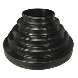 American Louver Neck Reducer,Round,Plastic,14" dia.,PK10 STR-NRD-BK-10PKIT