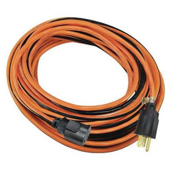 Manufacturer Varies Lock Ext Cord,50ft,14Ga,15A,SJTW,Org/Blk 52NY18