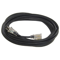 Manufacturer Varies Ltd Ext Crd,25ft,14Ga,15A,SJTW,Blk 21RJ54