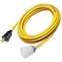 Manufacturer Varies Ltd Ext Crd,50ft,10Ga,20A,SJTOW,Yel 4GAA2