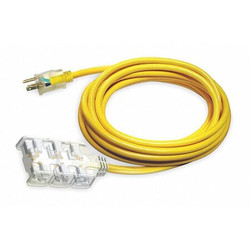 Manufacturer Varies Ltd Ext Crd,6ft,12Ga,15A,SJTOW,Yel 4GAD5