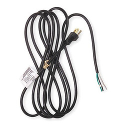Manufacturer Varies Power Cord,5-15P,SJT,12 ft.,Blk,13A,16/3 1FD89
