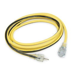 Manufacturer Varies Ltd Ext Crd,25ft,12Ga,15A,SJTW,Yel/Blk 1XUP6