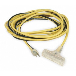 Manufacturer Varies Ltd Ext Crd,25ft,12Ga,15A,SJTW,Yel/Blk 1XUR1