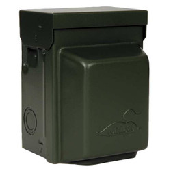 Ge Unmtr Pwr Outlet,Gng;20A,Stl,5-20R2 U010010GRP