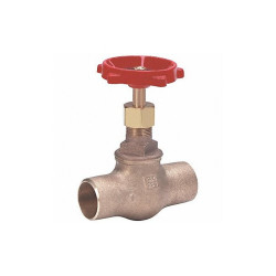 Milwaukee Valve Globe Valve,1/2",Bronze,Socket,200 psi 1502.5