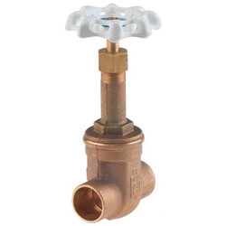 Milwaukee Valve Gate Valve,1/2",Bronze,Sweat UP149 1/2