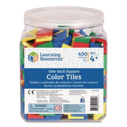 Learning Resources® Square Color Tiles, Pre-K to K, 400 Pieces LER0203