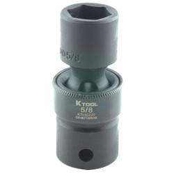 K-Tool International Swivel Impact Socket,6 pt.,1/2"Drve,5/8" KTI-33520