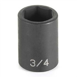 Grey Pneumatic Impact Socket,1-11/16",1/2"D,6pt. 2054R