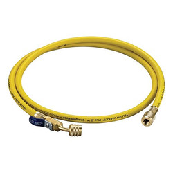 Yellow Jacket Hose,6 ft Overall L.,Yellow,Nylon 30460