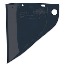High Performance Faceshield Windows, Shade 3/Green, Extended View, 19-3/4 in W x 9 in L