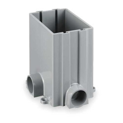 Hubbell Wiring Device-Kellems Floor Box,PVC,Rectangular,1-Gang PFBRG1