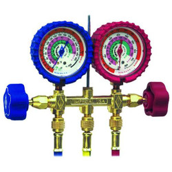 Imperial Manifold Gauge Set,3 ft Hose,2 Valves 496-C