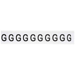 Brady Letter Label,1-1/2"H,1-11/64"W,PK10 9713-G