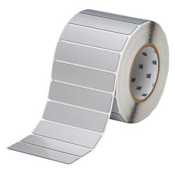 Brady Label,Silver,Glossy Polyester,4 In. W THTEP-174-593-.5SL