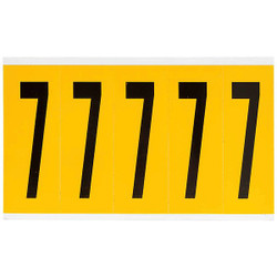 Brady Number Label,7,5in.Hx1-3/4in.W,Vinyl 1560-7