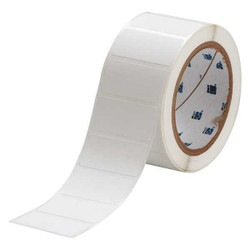 Brady Label,White,2 In. W,Polyester THT-17-423-3