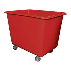 Royal Basket Trucks Cube Truck,LDPE,Red,15.0 cu. ft. G12-RDX-PGA-4UNN