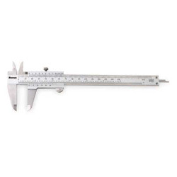 Starrett Vernier Caliper w/Case,8 In/200mm 125MEA-8/200