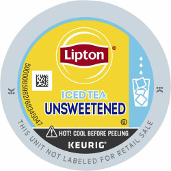 Lipton&reg; Unsweetned Iced Black Tea K-Cup - Black Tea - 24 / Box