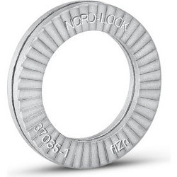 Nord-Lock 1209 Wedge Locking Washer - Carbon Steel - Zinc Flake Coated - M4 (#8)