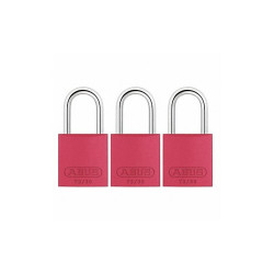 Abus Lockout Padlock,KA,Red,2-17/32"H,PK3 72/30 KA X 3