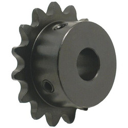 Tritan RollerChainSprocket,1/4in,1/2in,Single 25BS18H X 1/2