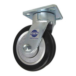 Rwm Plate Caster,Swivel,Polyurethane,7 1/2"H 65-SWE-0620-S-CRN75D