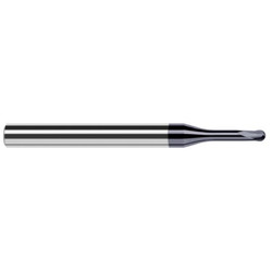 Harvey Tool End Mill,Hard,Fin,Ball,2 Fl,.25"D x2.5"L 31516-C6